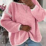Aveline ��� Soft Patchwork Knit Sweater