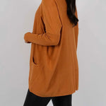 Winter Melodies Knit Crew Neck Front Pockets Oversized Sweater