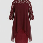 Ava Harrington | Mesh Sleeve Cape Mini Dress For Women