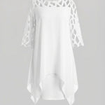 Ava Harrington | Mesh Sleeve Cape Mini Dress For Women