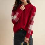 Cecilia | Hooded Jacquard Sweater