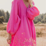 Casual Simplicity Solid Patchwork A Line Dresses