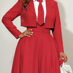 Long Sleeves Skinny Solid Color Notched Collar Blazer Outerwear