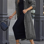 CHANDRY DENIM TRENCH COAT