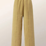 Ninth Pants Wide Leg Solid Color Pants Trousers