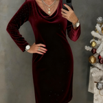 Haven | Straight-Cut Dress with Shimmering Finish
