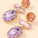 Original Statement Contrast Color Earrings