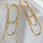 Simple Casual Tasseled Solid Color Earrings