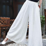 Loose Wide-leg Linen Pants