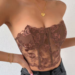Floral Lace Corset Top