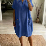 Pascale | Zip-Front Maxi Dress-