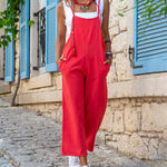 Spaghetti Strap Pocket Boho Jumpsuit