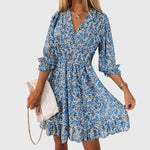 Trinidad | Floral Puff Sleeve Dress