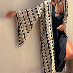 Printed Casual Loose Comfortable Beach Cardigan