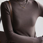 Half Turtleneck Long Sleeve Slim-fit Base T-shirt