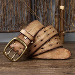 The Outrider Cowhide Belt