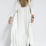 Shades of Happiness Knit Solid Color Slit Drape Cardigan