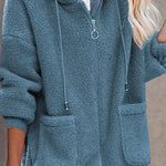 Cardigan Buttonless Print Loose Top Overcoat