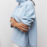 Turtleneck Sweater Knitted Pullovers Jumpers Tops