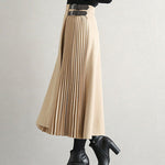 Graceful A-Line Pleated Skirt