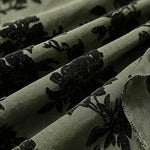 Women's Vintage Flocking Floral Maxi Dress Sexy Cowl Neck Cami Dress High Slit Backless Bodycon Evening Gown