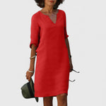 Mila | Comfortable V-Neck Dress