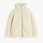 Silvana | Oversized Teddy Jacket with High Collar