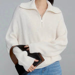 ELODIE��� - Comfy Half-Zip Sweater