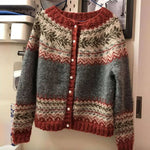 Fabiola | Retro Icelandic Knit Cardigan