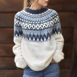 Frances | Retro Icelandic Knit Sweater