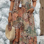 Roxanne | Vibrant Floral Wrap Midi Dress