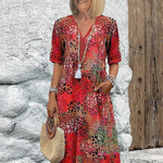 Roxanne | Vibrant Floral Wrap Midi Dress