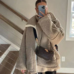 Silvana | Oversized Teddy Jacket with High Collar