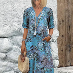 Roxanne | Vibrant Floral Wrap Midi Dress