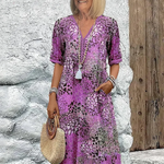 Roxanne | Vibrant Floral Wrap Midi Dress