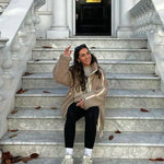 Silvana | Oversized Teddy Jacket with High Collar