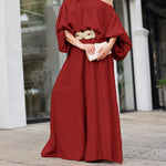 2 Pieces Outfit Turn-down Coll  Long Sleeve Button Front Satin  Shirt and Casual Vintage Floral  Print Elastic Back Waist Wide Leg  Pants Set without Belt