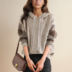 Cecilia | Hooded Jacquard Sweater