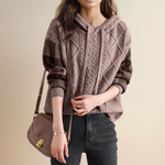 Cecilia | Hooded Jacquard Sweater