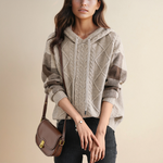 Cecilia | Hooded Jacquard Sweater