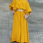 2 Pieces Outfit Turn-down Coll  Long Sleeve Button Front Satin  Shirt and Casual Vintage Floral  Print Elastic Back Waist Wide Leg  Pants Set without Belt