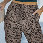 Nadorine Casual Drawstring Elastic Waist Jogging Jogger Pants with Pockets