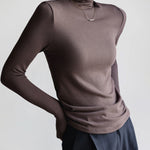 Half Turtleneck Long Sleeve Slim-fit Base T-shirt