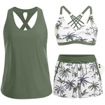 Maren | Three-Piece Tankini Bikini & Cover-Up Set
