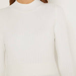 Pleated Knitted Mini Dress
