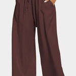 Solid color loose and comfortable casual trousers