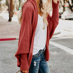 Knitted Casual Knitted Solid Cotton Winter Cardigan