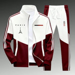 KZZ Men's Athletic Set Casual Sports Jacket and Jogging Pants
