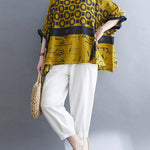 Original Printing Batwing Sleeve T-Shirts Tops