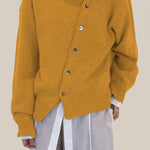 Casual Solid Make Old Buttons O Neck Outerwear
